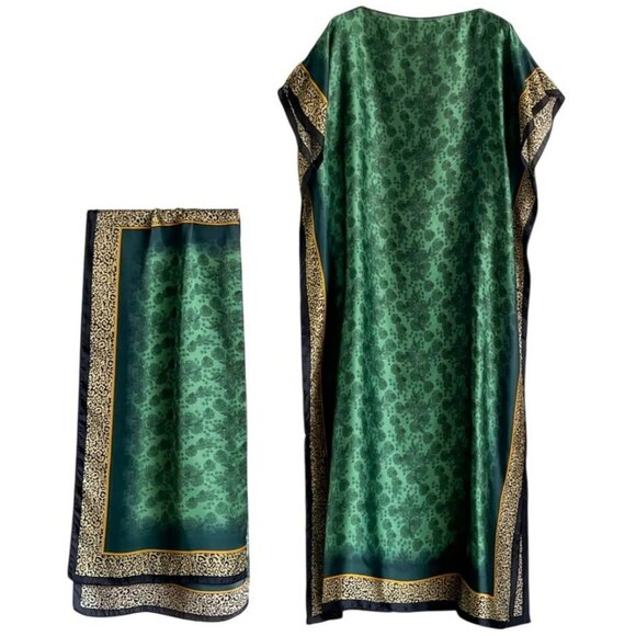 Kaftan Polyester up to 4X Plus Size Abaya Dashiki Middle Eastern Muslim maxi - Picture 2 of 3